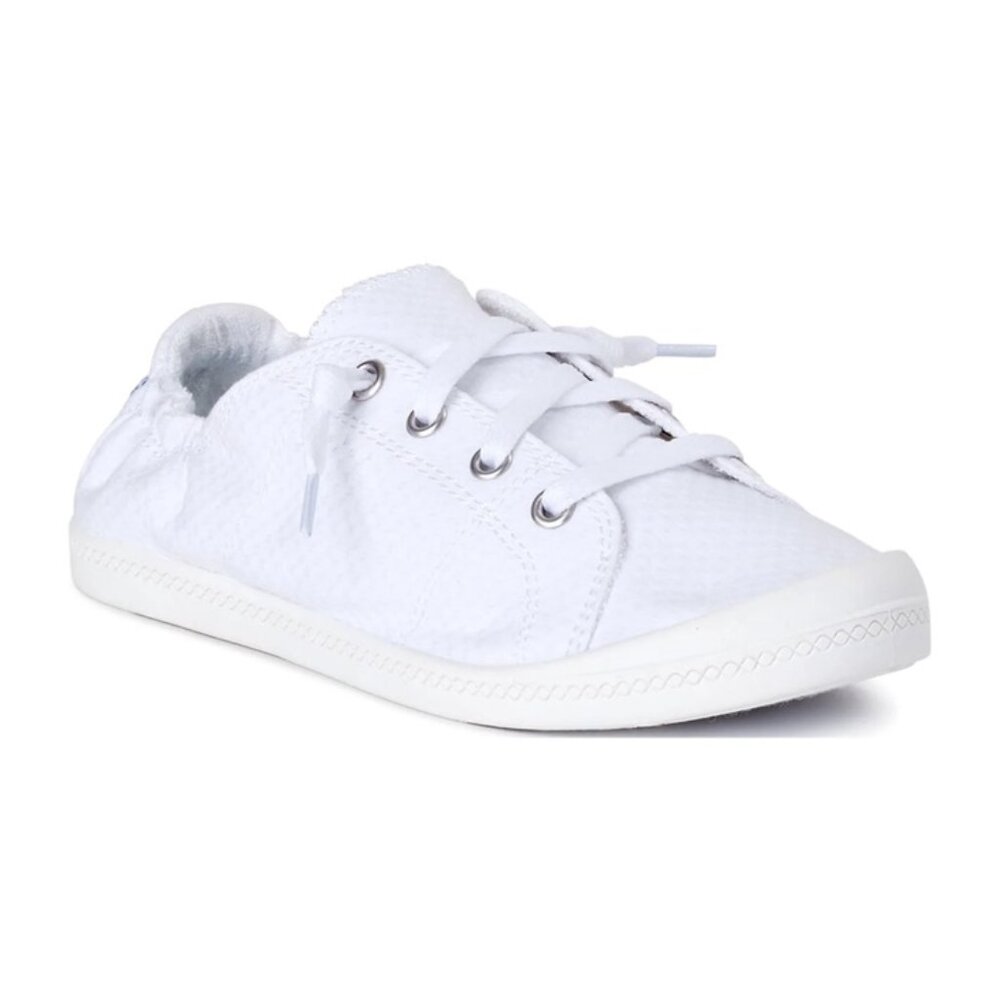 WIDE WIDTH WHITE and Tru Women's Scrunch Back Slip-On Sneaker sizes variable